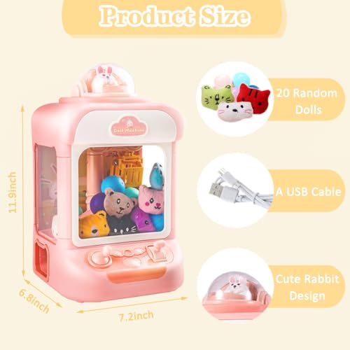 Mini Candy Vending Grabber Machine (Pink) Y196023