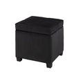 Black Storage Ottoman E964311