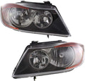 Headlight Assembly Pair with Bulbs A8209