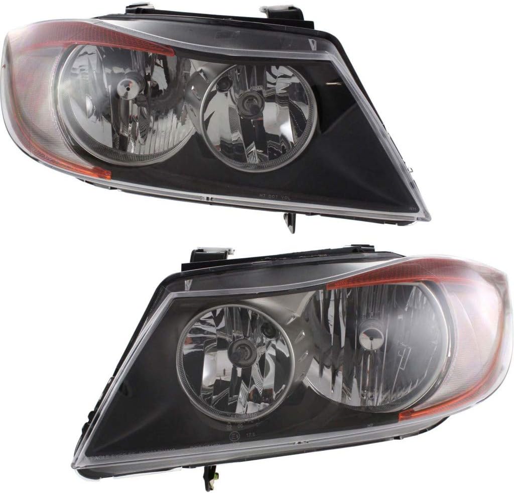 Headlight Assembly Pair with Bulbs A8209