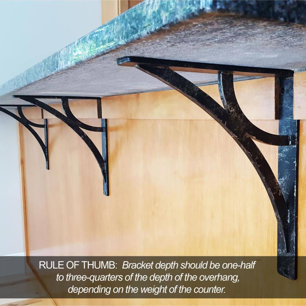 Antiqued Brass Wrought Iron Bracket N678282