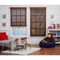 Dark Oak Cordless Faux Wood Blind Z535780