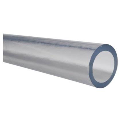 PVC Clear Plastic Tubing, Inner Diameter 3/16 inch, Outer Diameter 5/16 inch, Length 25 ft T49066