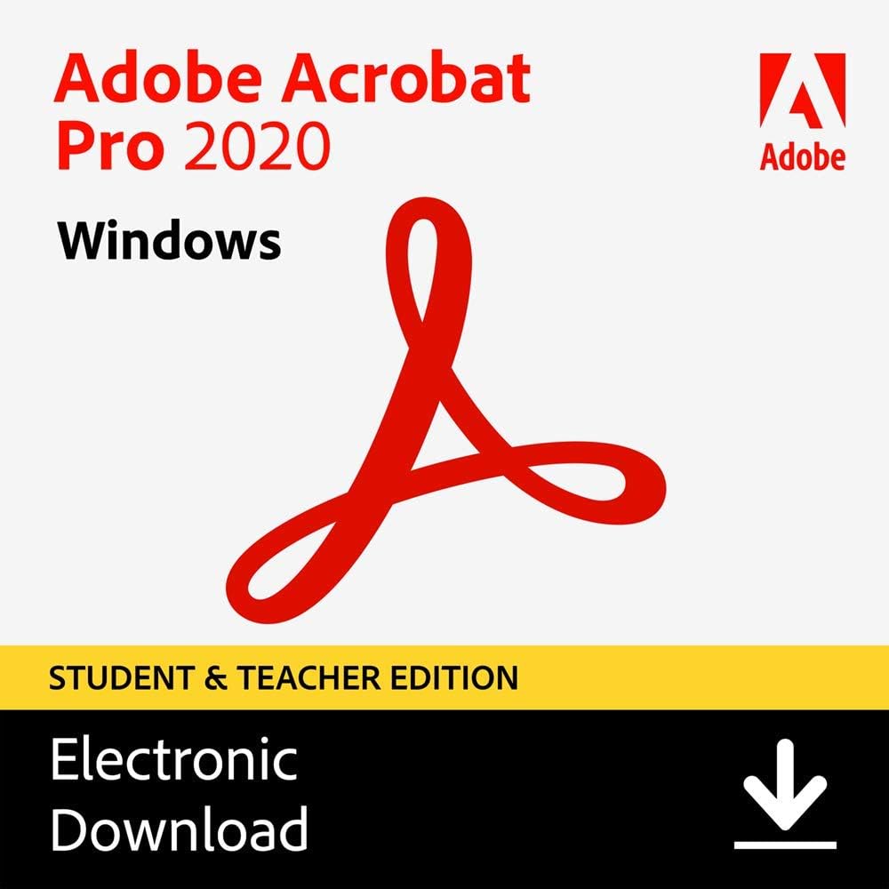 Adobe Acrobat Standard 2020 PC Disc Q45742
