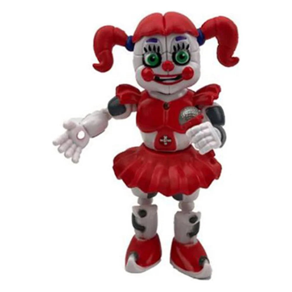 5Pcs FNAF Funtime Freddy Foxy Movable Action Figures D988