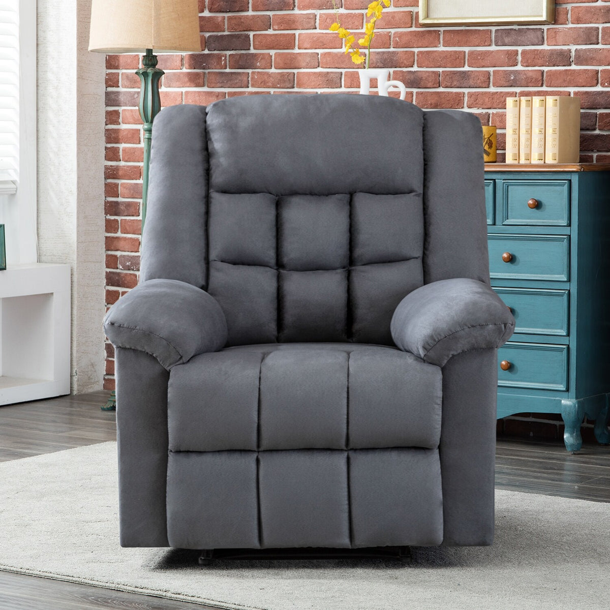 Brown Padded Manual Recliner P352970