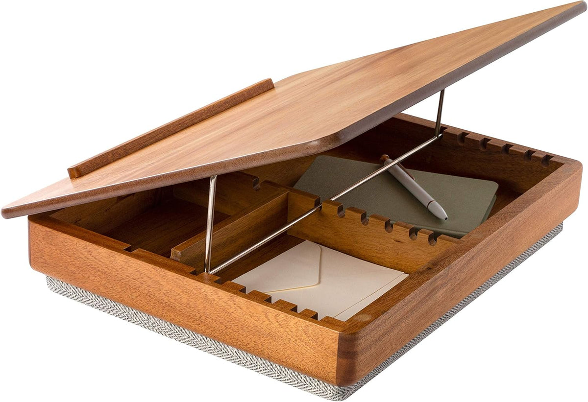 Acacia Wood Easel Lap Desk with Storage Z36237