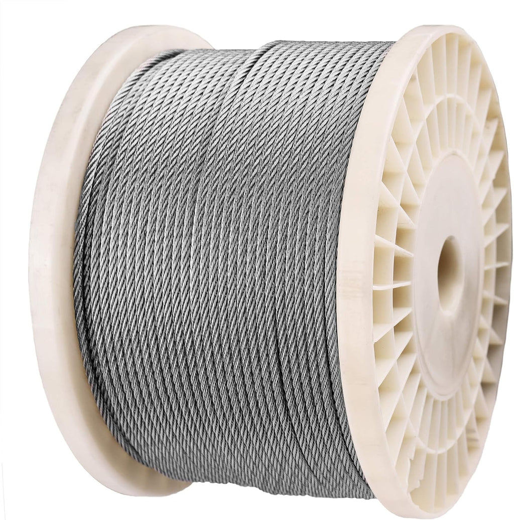 1/8 316 Stainless Steel Wire Rope Aircraft Cable 500 Feet 7x7 T2255