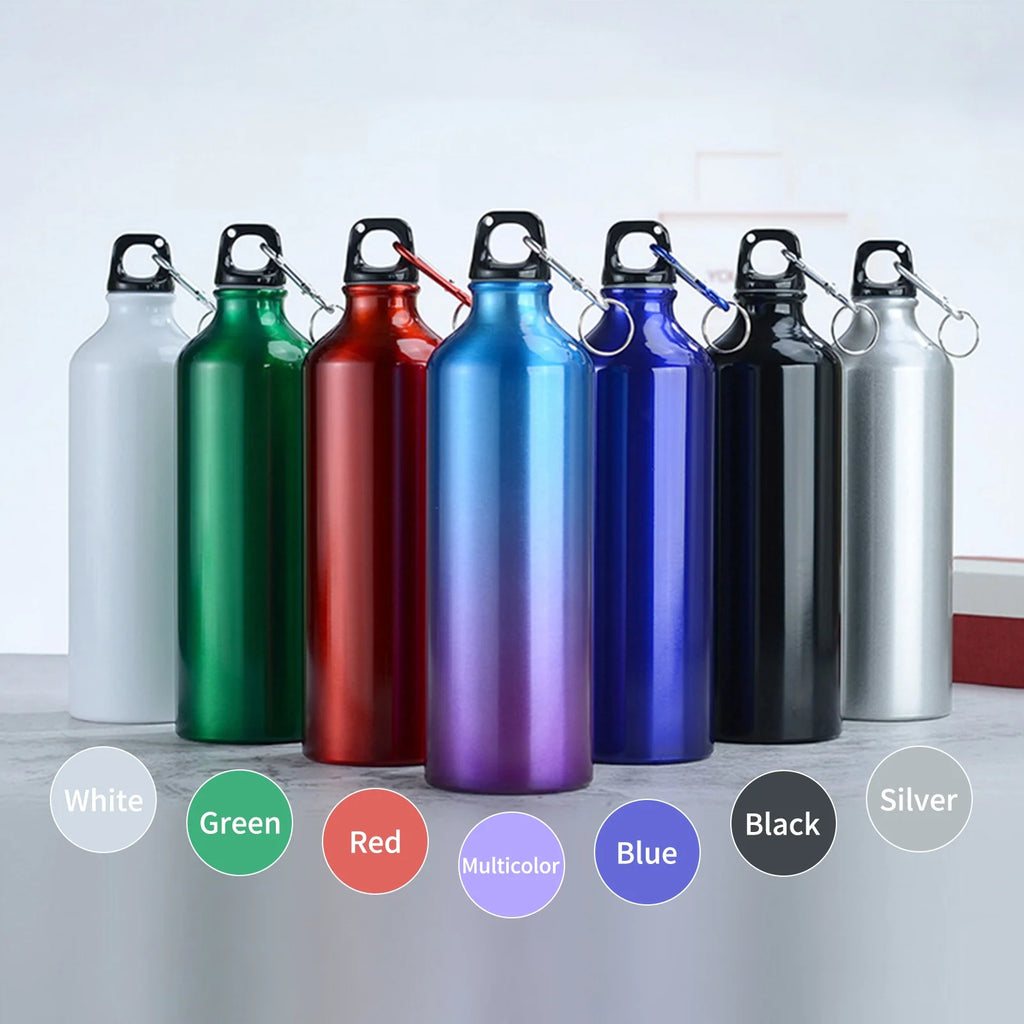 750mL Aluminum Water Bottle with Carabiner W96678