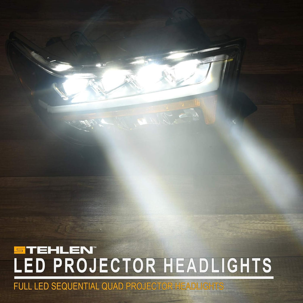 Full LED Quad Projector Headlights (Black) Z780993