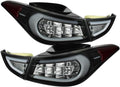 Black LED Tail Lights Rear Brake Replacement Assembly Lamps Left+Right P7119
