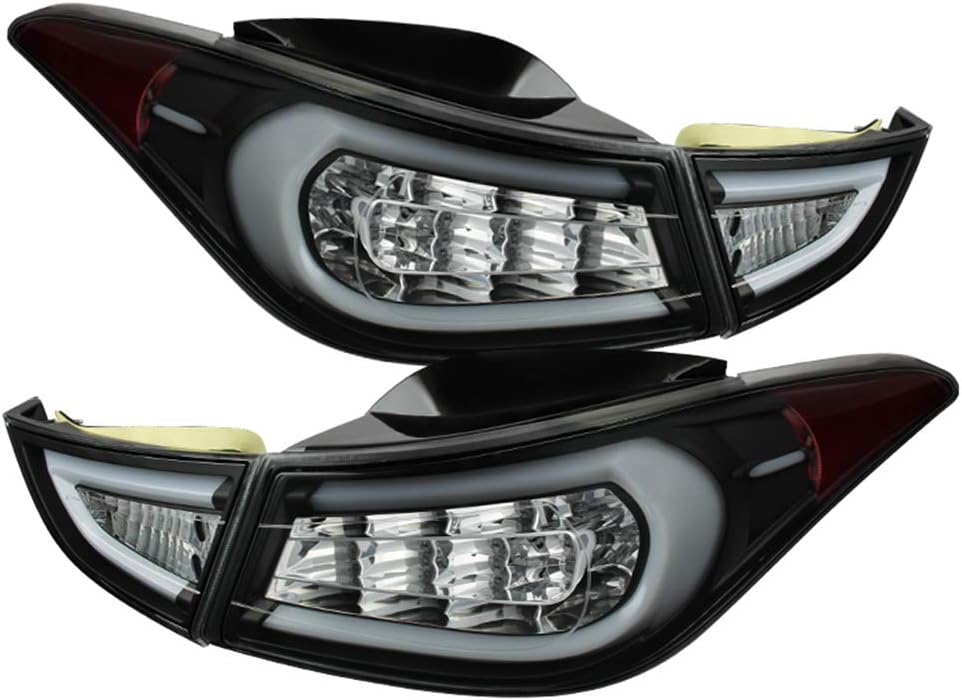 Black LED Tail Lights Rear Brake Replacement Assembly Lamps Left+Right P7119