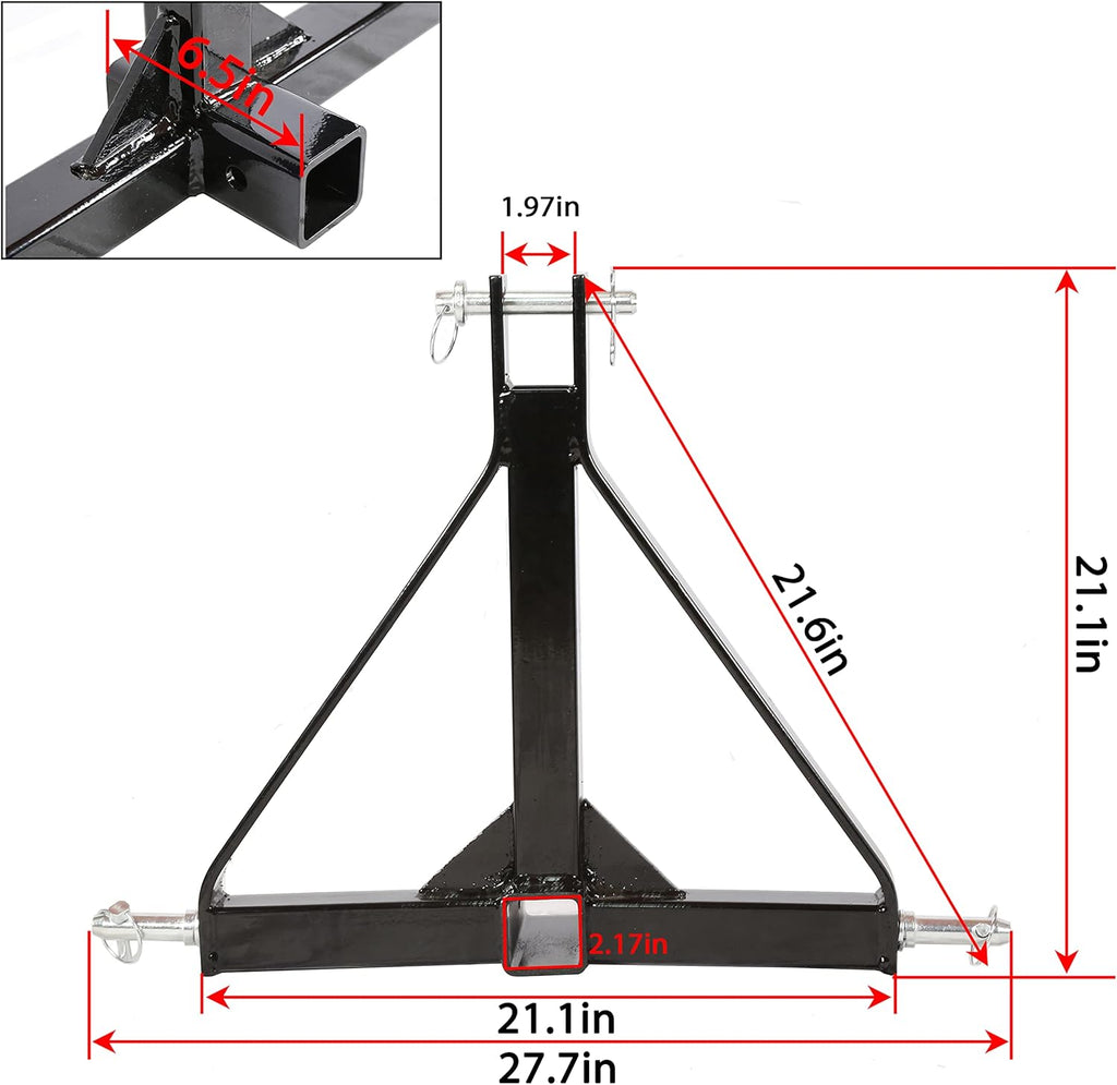 2 inch Trailer Hitch Receiver Adapter Pack of 2 O22949