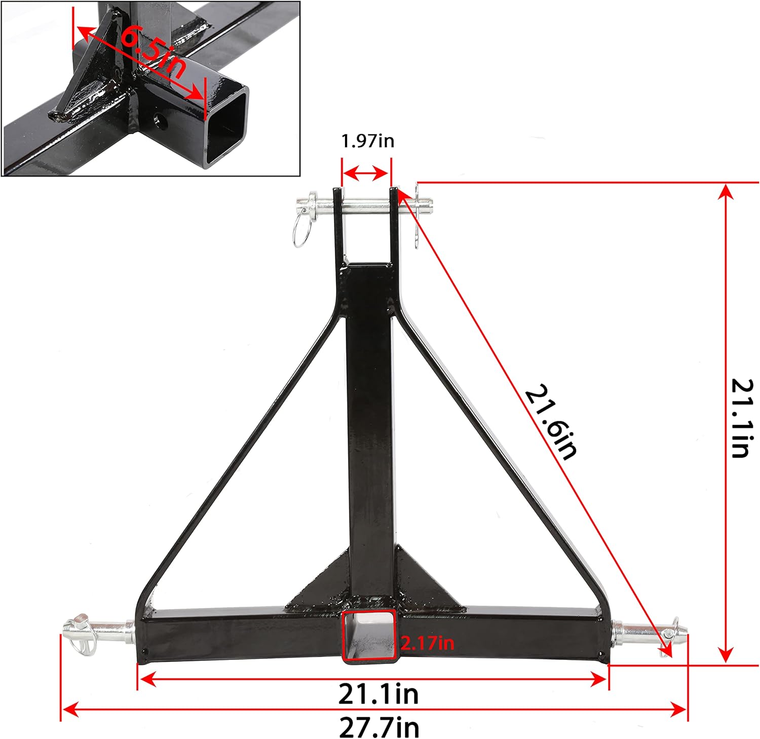 2 inch Trailer Hitch Receiver Adapter Pack of 2 O22949