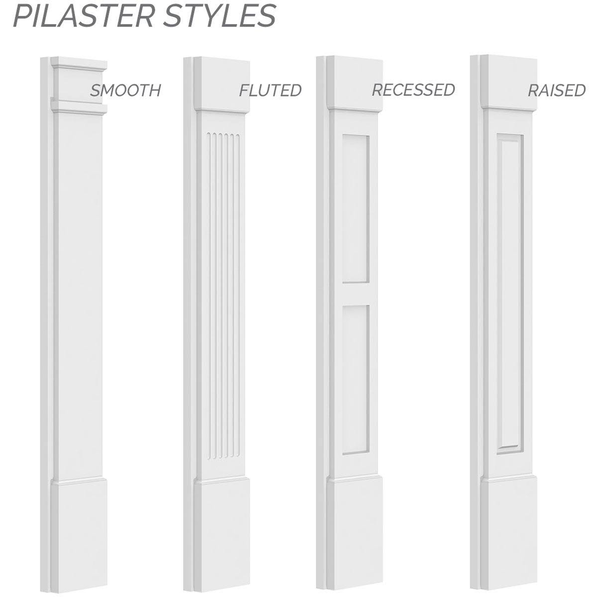 Plain PVC Pilaster (Pair) S255111