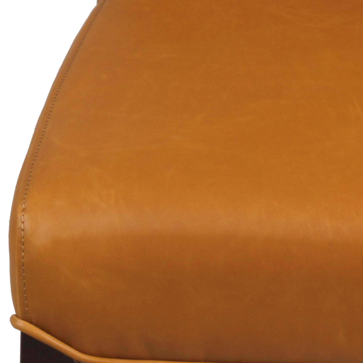 Bonded Leather Chair, Set of 2, Caramel C71477