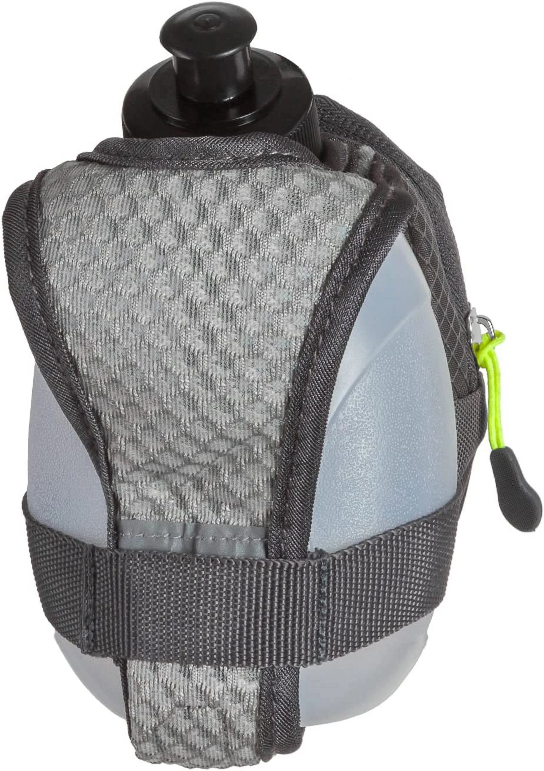 10oz Handheld Running Water Bottle with Zippered Pocket U143