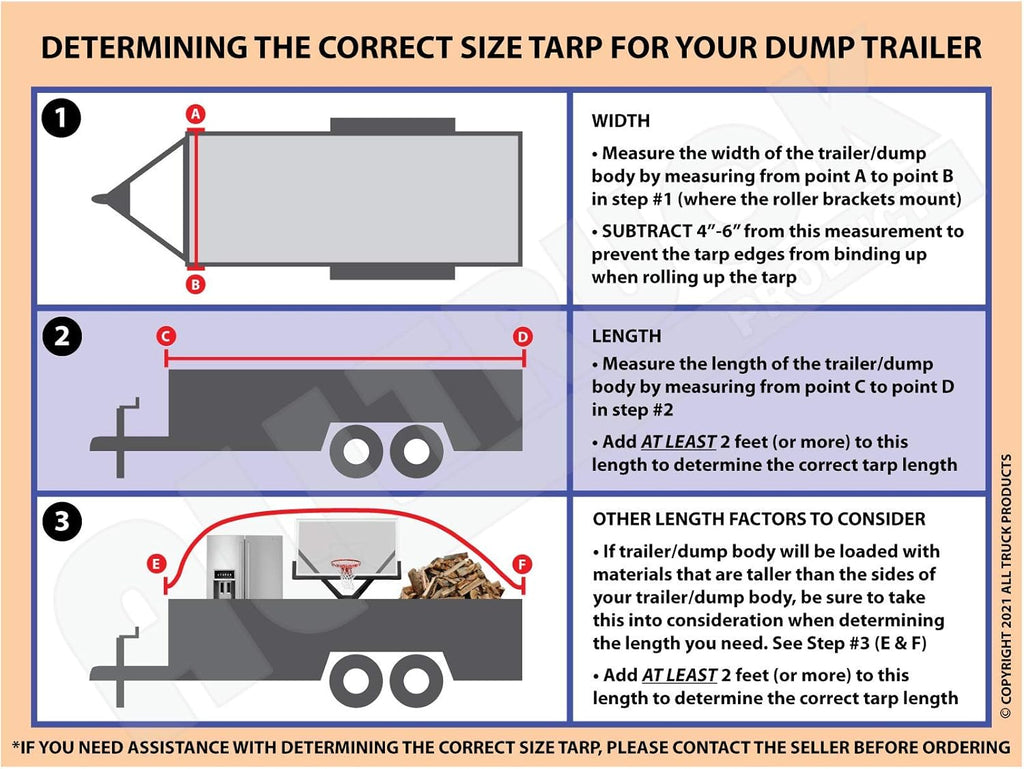 Dump Truck and Trailer Tarp Kit O9035