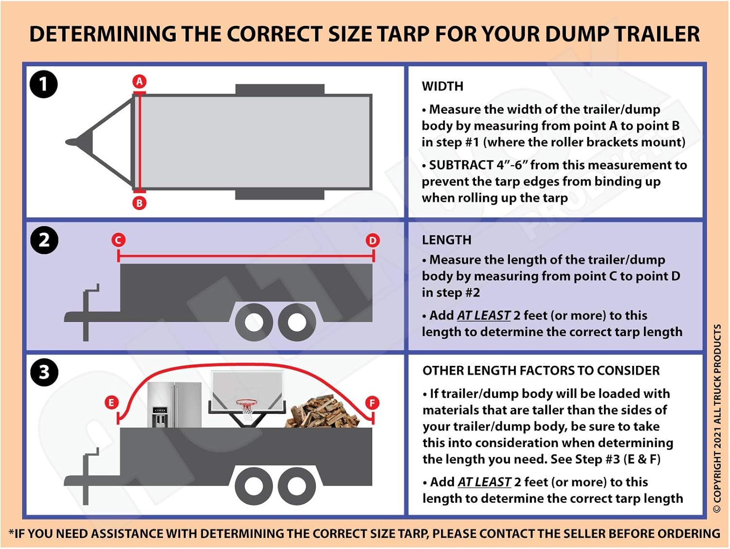 Dump Truck and Trailer Tarp Kit O9035