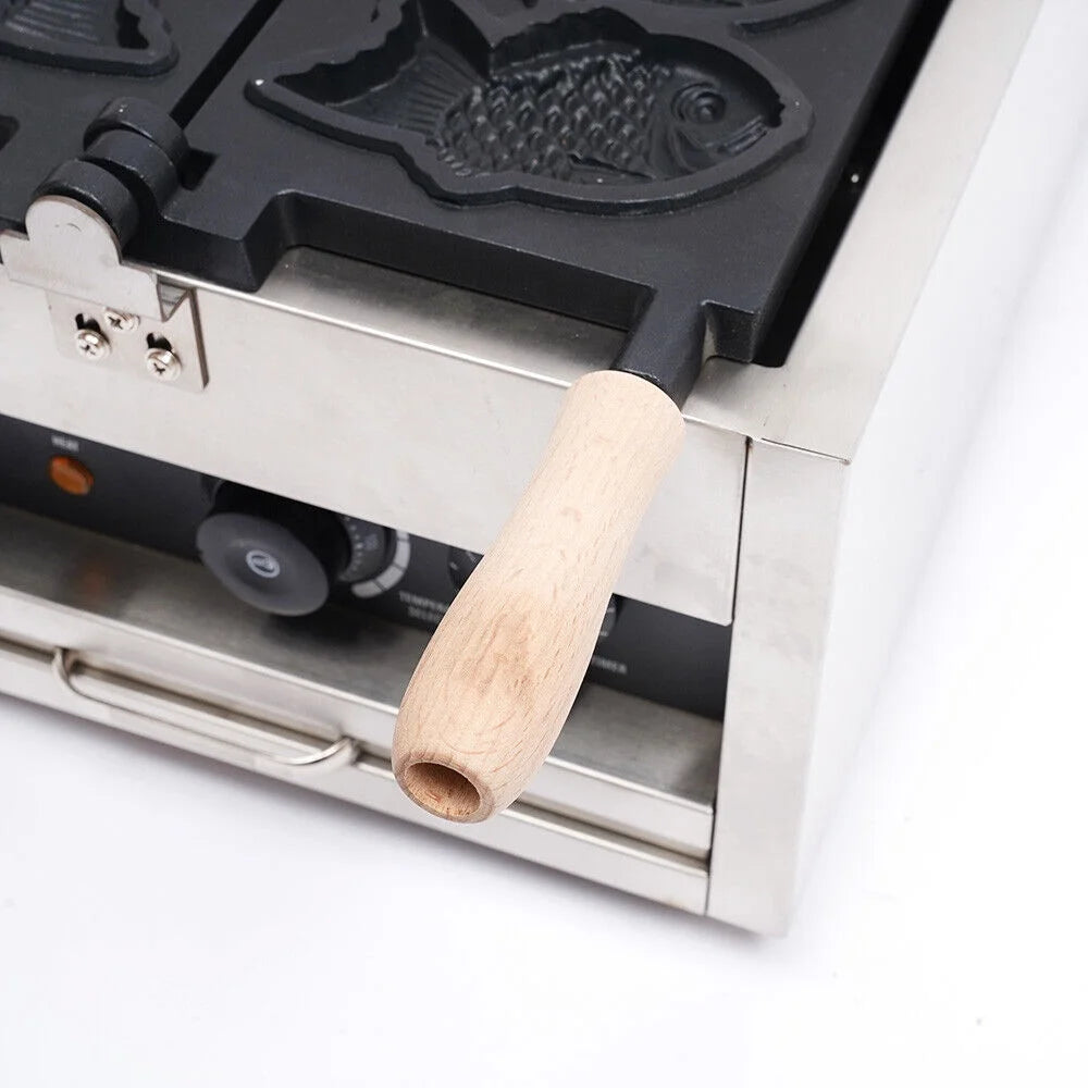 Nonstick Stainless Steel Fish Shape Waffle Iron Baker Machine Y9687
