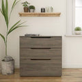 3-Drawer Lateral Filing Cabinet Bark Gray C7523