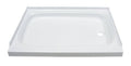 White 24in x 32in Shower Pan with Right Drain T46518