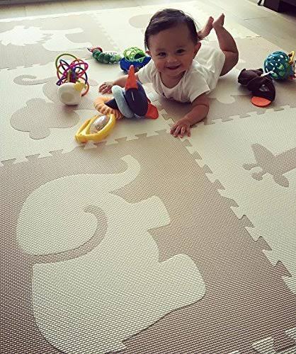 Foam Children&s Playmat Safari Animals Theme Tiles T2408