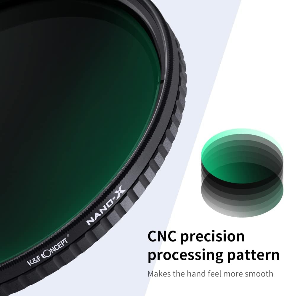 82mm Variable ND Filter ND32-ND512 Neutral Density Lens Filter with Multi-Layer Coatings O5085