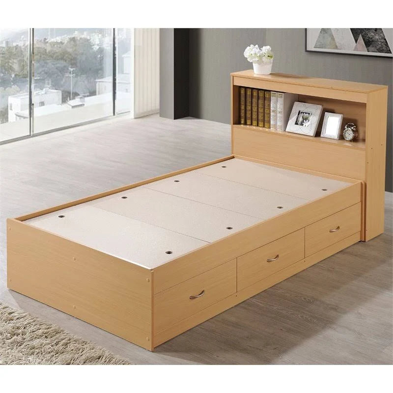 Twin Captain Storage Bed in Beech R122