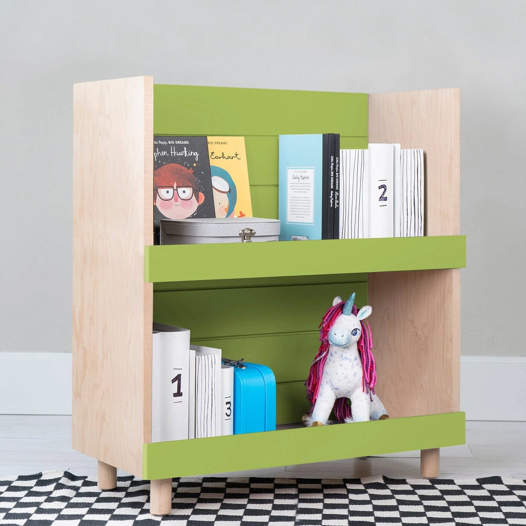 Walnut / Pacific Blue Kids Bookcase Y855064