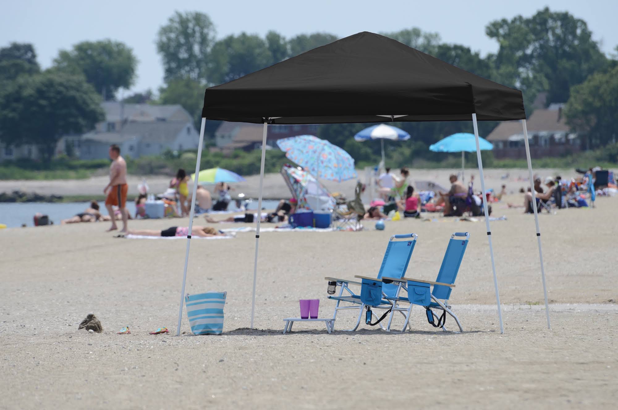 Pop Up Canopy 10 x 10 ft Slant Leg Desert Bronze A297274