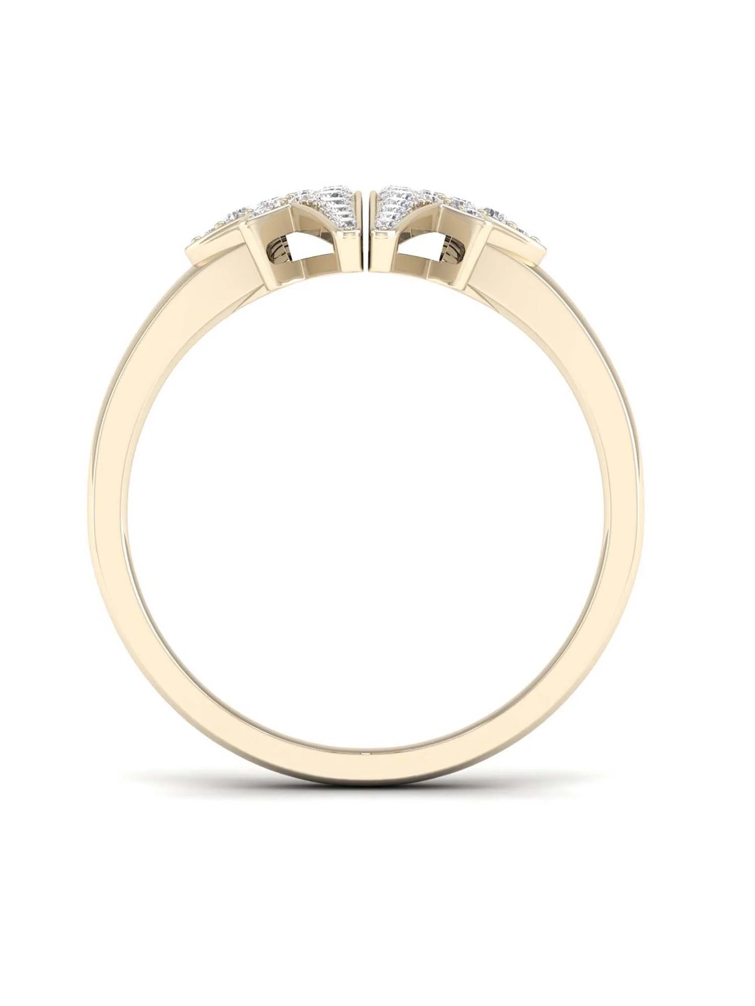 10K Yellow Gold Star Ring P9056