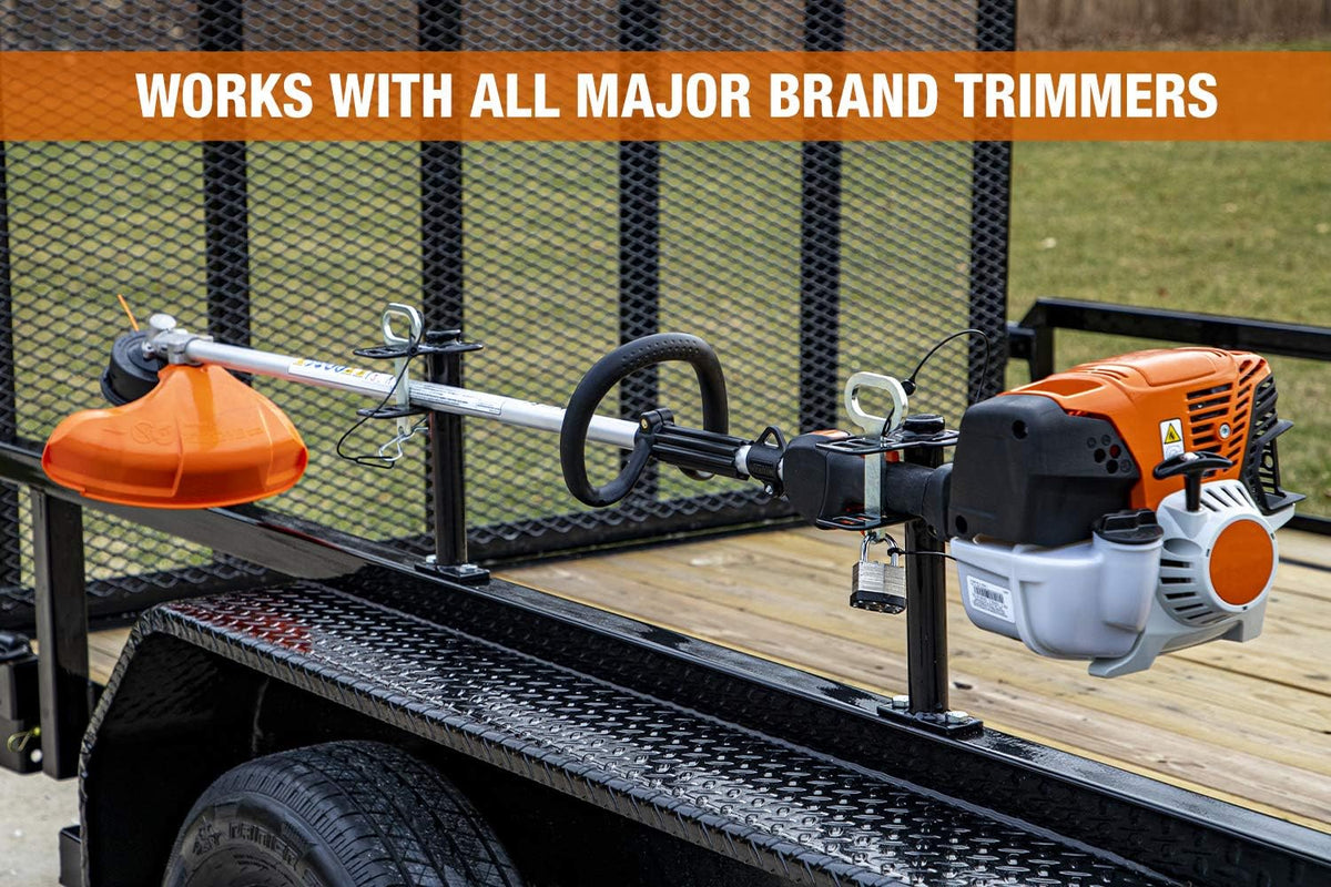 1 Channel Lockable Trimmer Rack, Black U348397