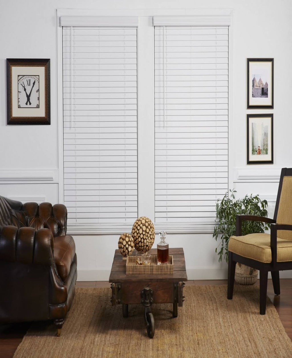Dark Oak Cordless Faux Wood Venetian Blind V1865
