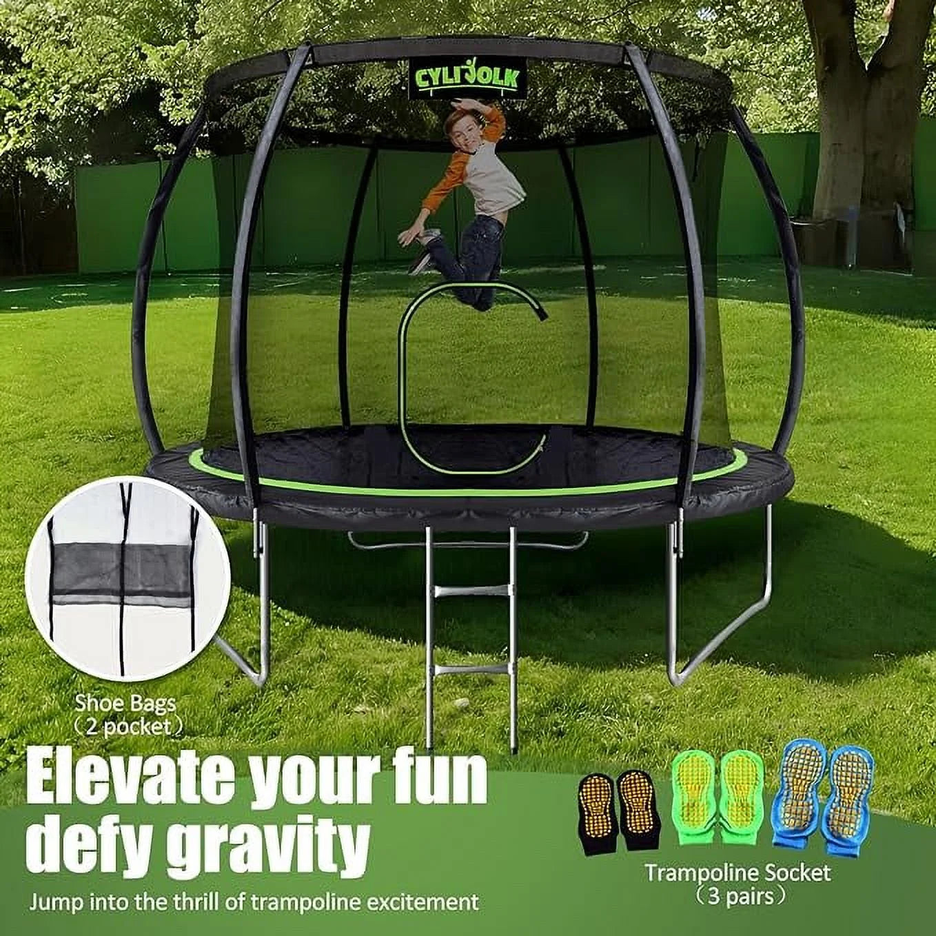 10FT Diameter Trampoline with Ladder I59862