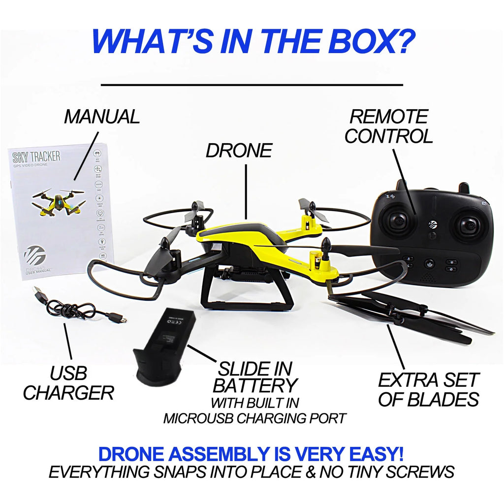 Black and Yellow Aerial Camera Drone A656