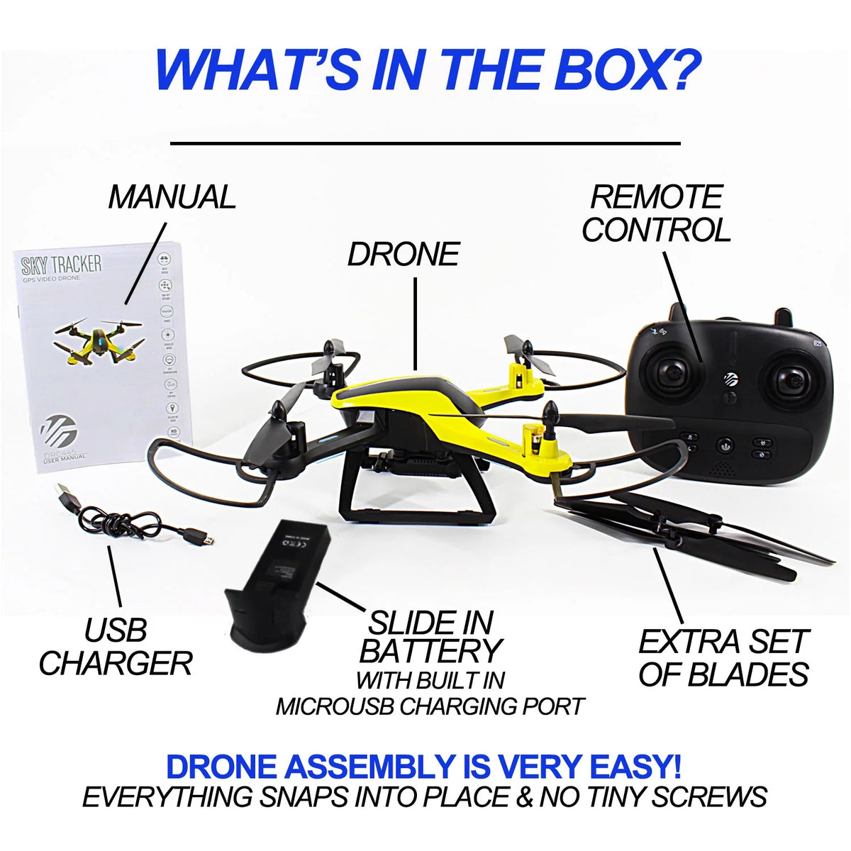 Black and Yellow Aerial Camera Drone A656