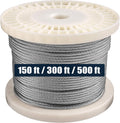 1/8 316 Stainless Steel Wire Rope Aircraft Cable 500 Feet 7x7 T2255