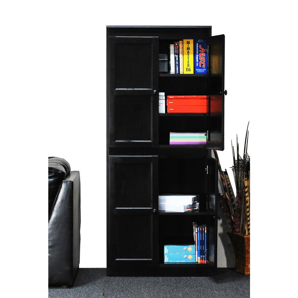 72 inch 5 Shelves Storage Cabinet Brown U7685