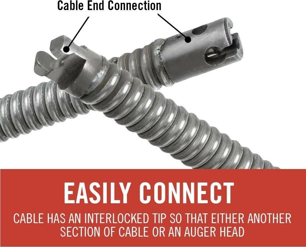 5/8 in x 100 ft Drain Cleaning Cable F949976