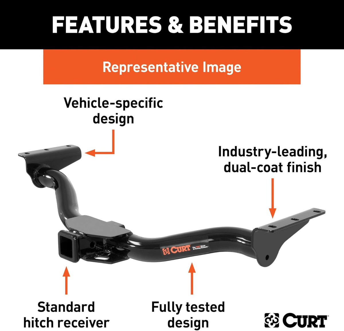 Class 3 Trailer Hitch, 2-Inch Receiver B8288