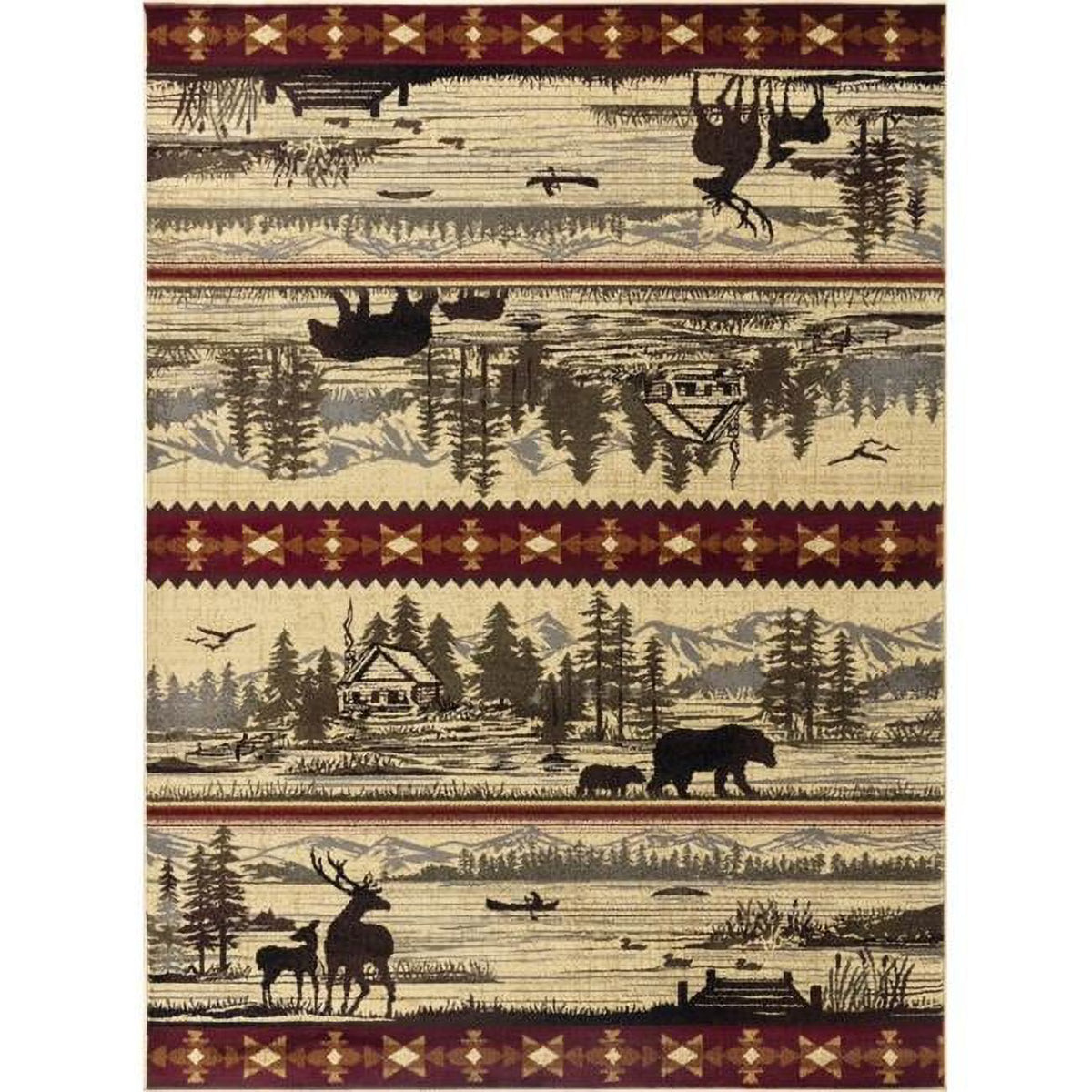 Cream Rectangle Rug F72373