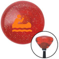 Orange Retro Metal Flake Shift Knob with M16 x 1.5 Insert J2582