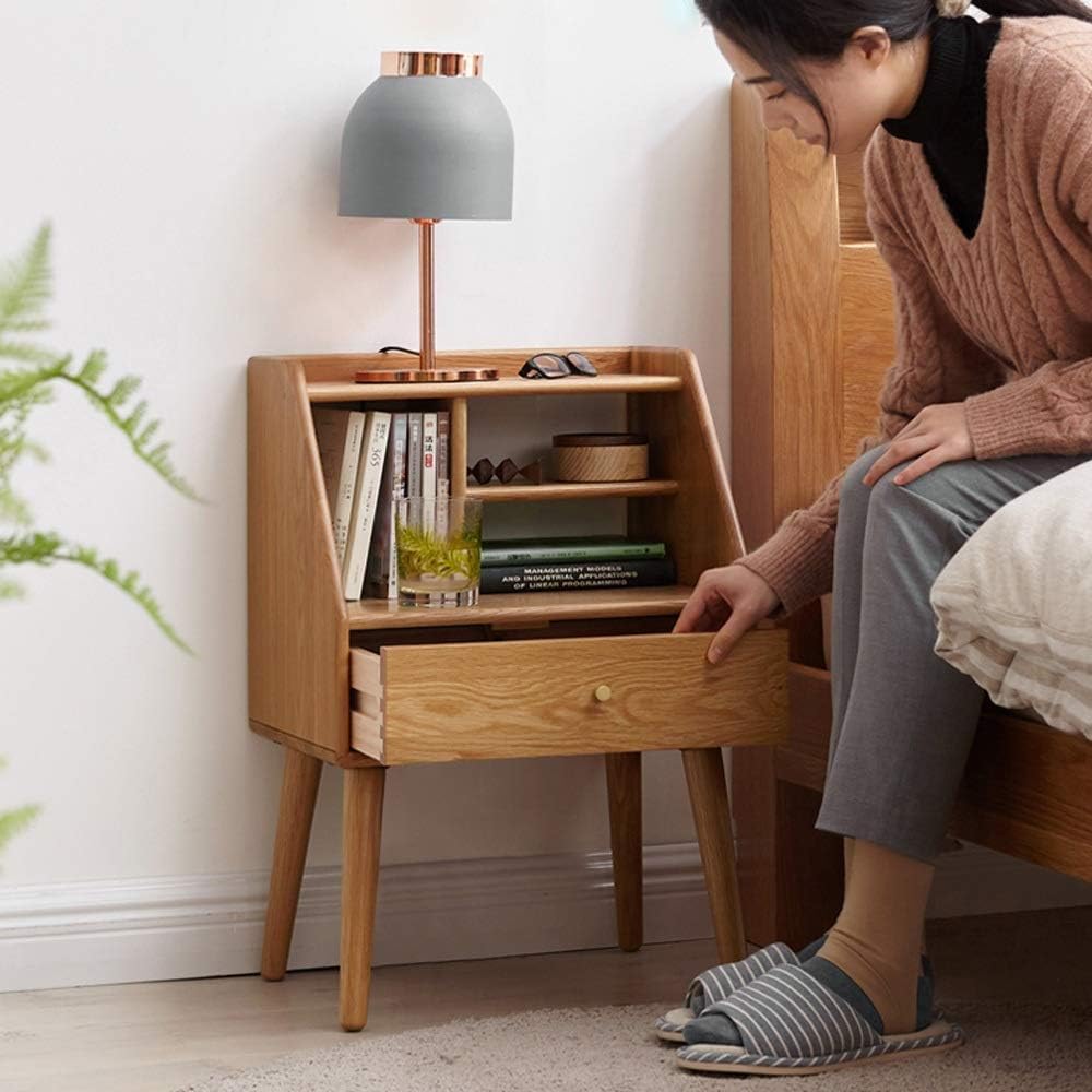 Oak Multifunctional Bedside Cabinet Night Stands C843