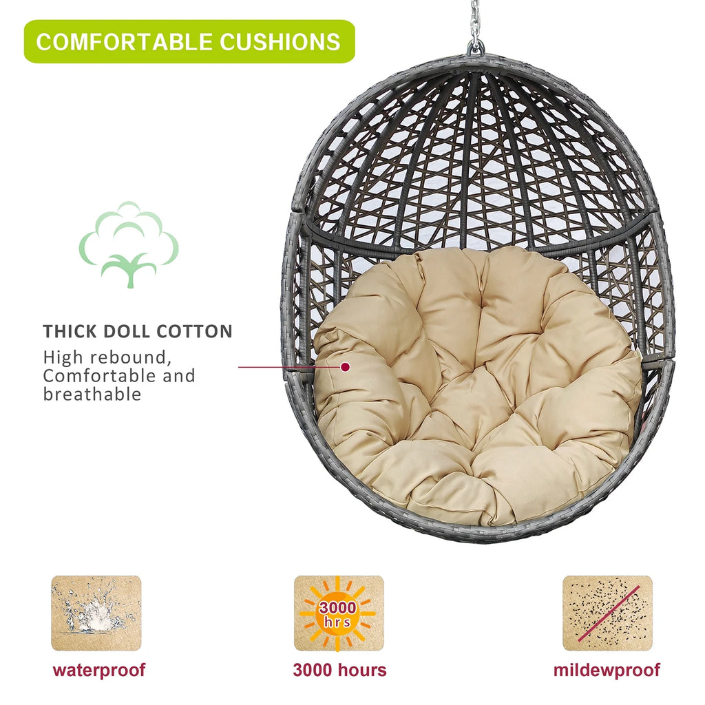 Rattan Egg Swing Chair with Stand C235