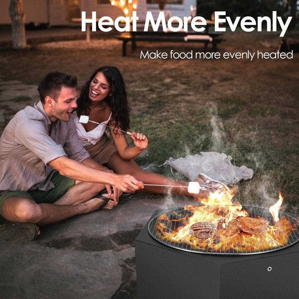 Portable 21'' Smokeless Wood Burning Fire Pit Y86895