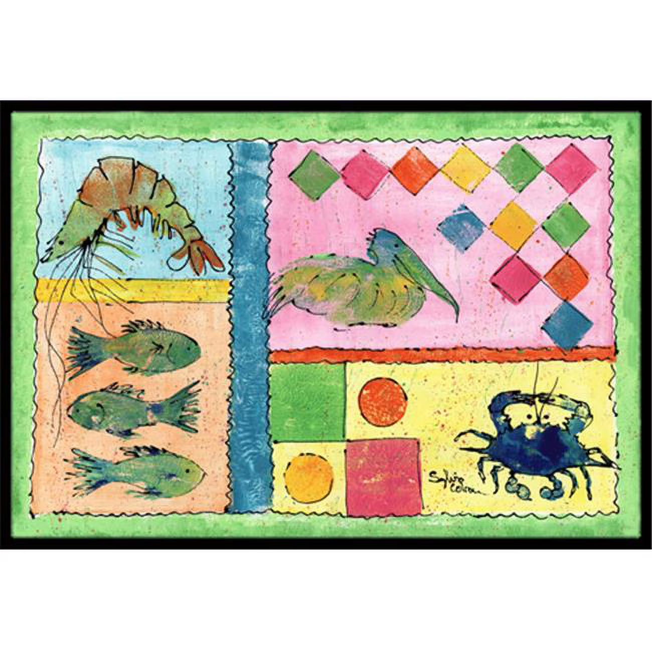 Blue Heron Indoor Or Outdoor Doormat - 36 x 24 in. P564