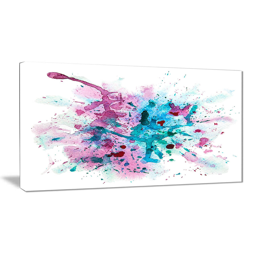 Multi Abstract Watercolor Canvas Print - 40 in. x 30 in. Q539
