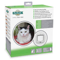 White 4 Way Locking Cat Flap O221