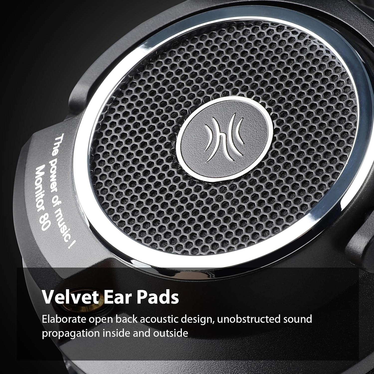 250 Ohm Open Back Studio Headphones with Velour Earmuffs S117